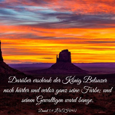 Picture 03 - Daniel 5:9 LUTH1912 - Darüber erschrak der König Belsazer noch - Bible Verse Picture