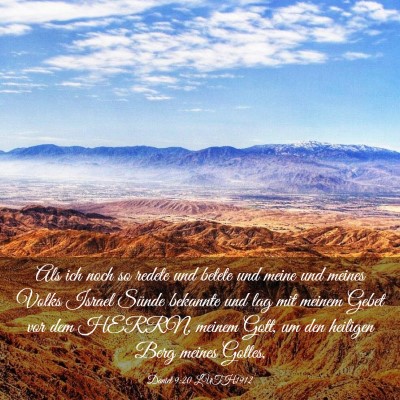 Picture 03 - Daniel 9:20 LUTH1912 - Als ich noch so redete und betete und meine und - Bible Verse Picture