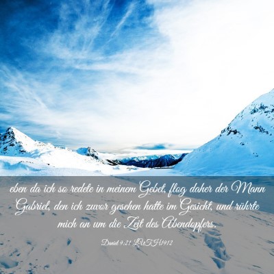 Picture 03 - Daniel 9:21 LUTH1912 - eben da ich so redete in meinem Gebet, flog daher - Bible Verse Picture
