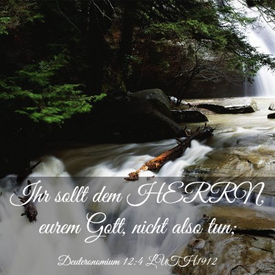 Picture 03 - Deuteronomium 12:4 LUTH1912 - Ihr sollt dem HERRN, eurem Gott, nicht also - Bible Verse Picture