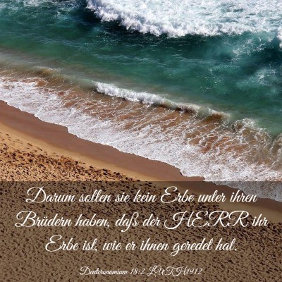 Picture 03 - Deuteronomium 18:2 LUTH1912 - Darum sollen sie kein Erbe unter ihren Brüdern - Bible Verse Picture