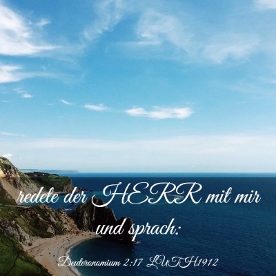 Picture 03 - Deuteronomium 2:17 LUTH1912 - redete der HERR mit mir und - Bible Verse Picture