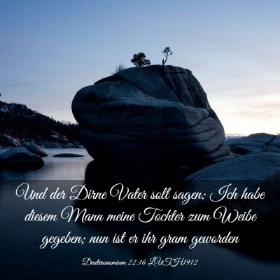Picture 03 - Deuteronomium 22:16 LUTH1912 - Und der Dirne Vater soll sagen: Ich habe diesem - Bible Verse Picture