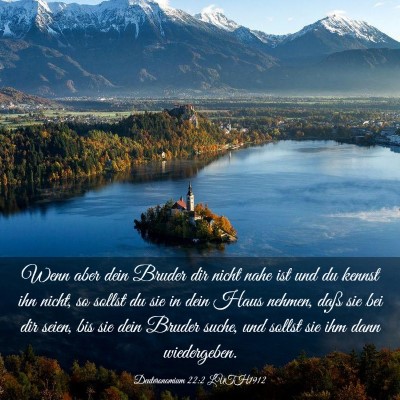 Picture 03 - Deuteronomium 22:2 LUTH1912 - Wenn aber dein Bruder dir nicht nahe ist und du - Bible Verse Picture