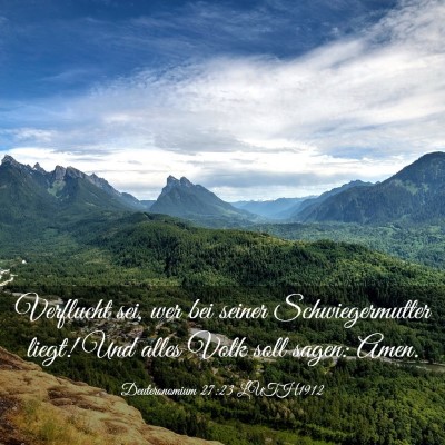 Picture 03 - Deuteronomium 27:23 LUTH1912 - Verflucht sei, wer bei seiner Schwiegermutter - Bible Verse Picture