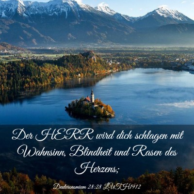 Picture 03 - Deuteronomium 28:28 LUTH1912 - Der HERR wird dich schlagen mit Wahnsinn, - Bible Verse Picture