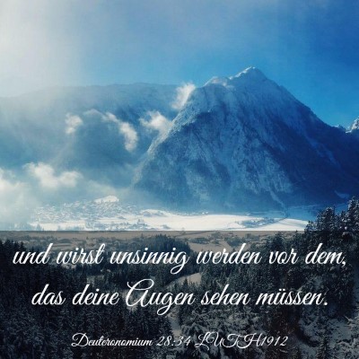 Picture 03 - Deuteronomium 28:34 LUTH1912 - und wirst unsinnig werden vor dem, das deine - Bible Verse Picture