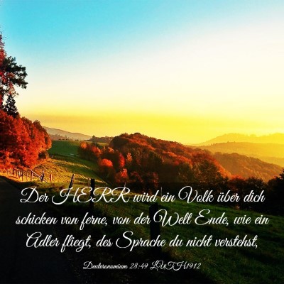 Picture 03 - Deuteronomium 28:49 LUTH1912 - Der HERR wird ein Volk über dich schicken von - Bible Verse Picture