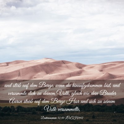 Picture 03 - Deuteronomium 32:50 LUTH1912 - und stirb auf dem Berge, wenn du hinaufgekommen - Bible Verse Picture