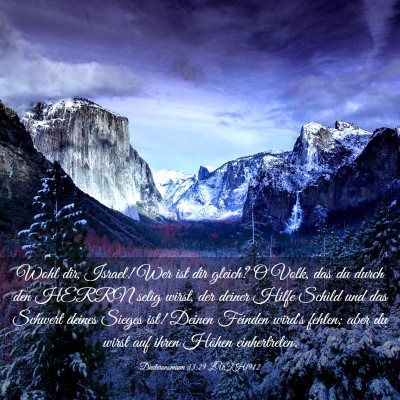 Picture 03 - Deuteronomium 33:29 LUTH1912 - Wohl dir, Israel! Wer ist dir gleich? O Volk, das - Bible Verse Picture