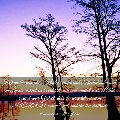 Picture 03 - Deuteronomium 4:25 LUTH1912 - Wenn ihr nun aber Kinder zeuget und Kindeskinder - Bible Verse Picture