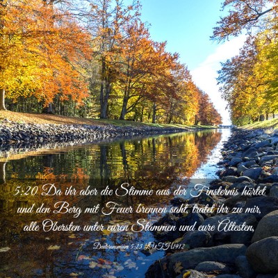 Picture 03 - Deuteronomium 5:23 LUTH1912 - 5:20 Da ihr aber die Stimme aus der Finsternis - Bible Verse Picture