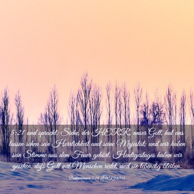 Picture 03 - Deuteronomium 5:24 LUTH1912 - 5:21 und spracht: Siehe, der HERR, unser Gott, - Bible Verse Picture
