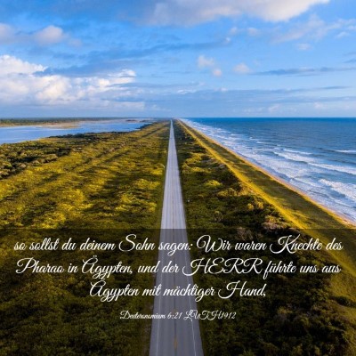 Picture 03 - Deuteronomium 6:21 LUTH1912 - so sollst du deinem Sohn sagen: Wir waren Knechte - Bible Verse Picture