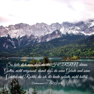 Picture 03 - Deuteronomium 8:11 LUTH1912 - So hüte dich nun, daß du des HERRN, deines - Bible Verse Picture