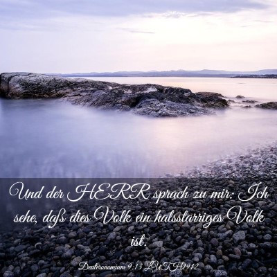 Picture 03 - Deuteronomium 9:13 LUTH1912 - Und der HERR sprach zu mir: Ich sehe, daß dies - Bible Verse Picture