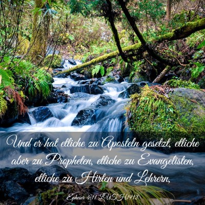 Picture 03 - Epheser 4:11 LUTH1912 - Und er hat etliche zu Aposteln gesetzt, etliche - Bible Verse Picture