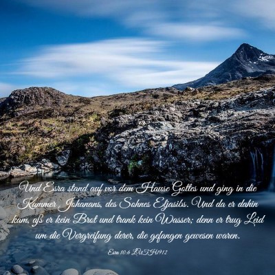 Picture 03 - Esra 10:6 LUTH1912 - Und Esra stand auf vor dem Hause Gottes und ging - Bible Verse Picture