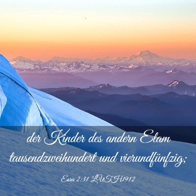 Picture 03 - Esra 2:31 LUTH1912 - der Kinder des andern Elam tausendzweihundert und - Bible Verse Picture