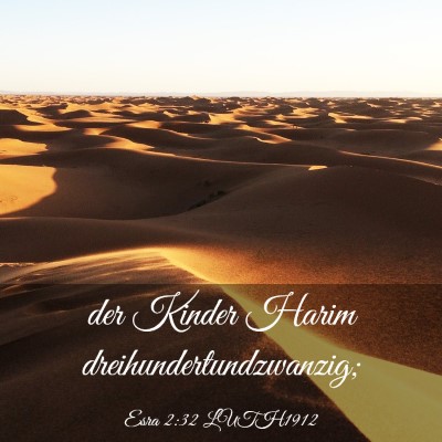 Picture 03 - Esra 2:32 LUTH1912 - der Kinder Harim - Bible Verse Picture