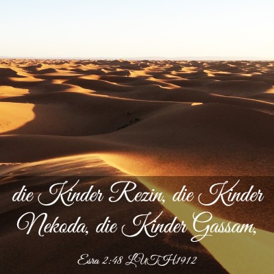 Picture 03 - Esra 2:48 LUTH1912 - die Kinder Rezin, die Kinder Nekoda, die Kinder - Bible Verse Picture