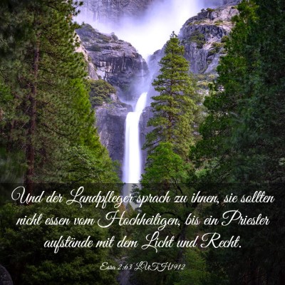 Picture 03 - Esra 2:63 LUTH1912 - Und der Landpfleger sprach zu ihnen, sie sollten - Bible Verse Picture