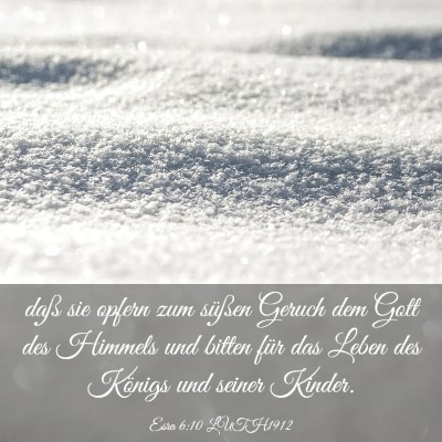 Picture 03 - Esra 6:10 LUTH1912 - daß sie opfern zum süßen Geruch dem Gott des - Bible Verse Picture