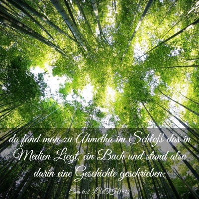 Picture 03 - Esra 6:2 LUTH1912 - da fand man zu Ahmetha im Schloß das in Medien - Bible Verse Picture