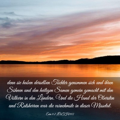 Picture 03 - Esra 9:2 LUTH1912 - denn sie haben derselben Töchter genommen sich - Bible Verse Picture