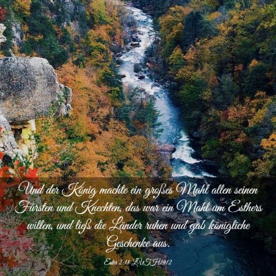 Picture 03 - Ester 2:18 LUTH1912 - Und der König machte ein großes Mahl allen - Bible Verse Picture