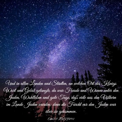 Picture 03 - Ester 8:17 LUTH1912 - Und in allen Landen und Städten, an welchen Ort - Bible Verse Picture