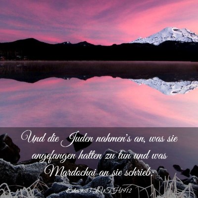 Picture 03 - Ester 9:23 LUTH1912 - Und die Juden nahmen's an, was sie angefangen - Bible Verse Picture