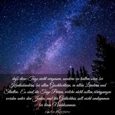 Picture 03 - Ester 9:28 LUTH1912 - daß diese Tage nicht vergessen, sondern zu - Bible Verse Picture