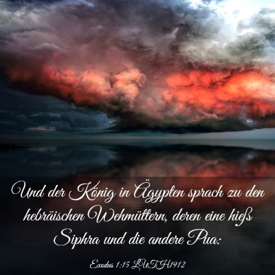 Picture 03 - Exodus 1:15 LUTH1912 - Und der König in Ägypten sprach zu den - Bible Verse Picture