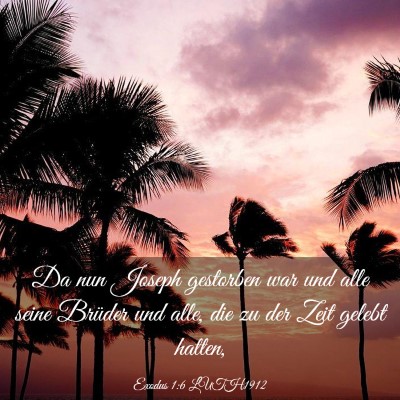 Picture 03 - Exodus 1:6 LUTH1912 - Da nun Joseph gestorben war und alle seine - Bible Verse Picture