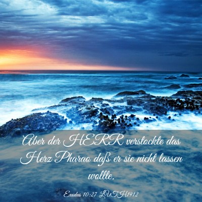 Picture 03 - Exodus 10:27 LUTH1912 - Aber der HERR verstockte das Herz Pharao daß er - Bible Verse Picture