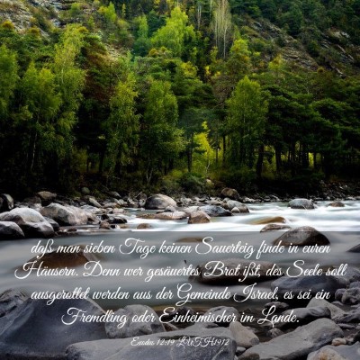 Picture 03 - Exodus 12:19 LUTH1912 - daß man sieben Tage keinen Sauerteig finde in - Bible Verse Picture