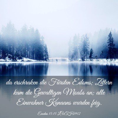 Picture 03 - Exodus 15:15 LUTH1912 - da erschraken die Fürsten Edoms; Zittern kam die - Bible Verse Picture