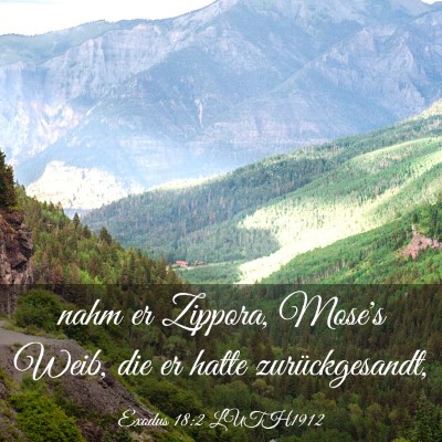 Picture 03 - Exodus 18:2 LUTH1912 - nahm er Zippora, Mose's Weib, die er hatte - Bible Verse Picture