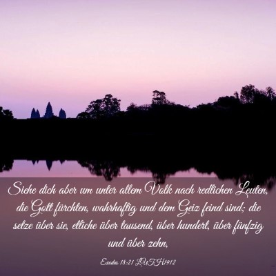 Picture 03 - Exodus 18:21 LUTH1912 - Siehe dich aber um unter allem Volk nach - Bible Verse Picture