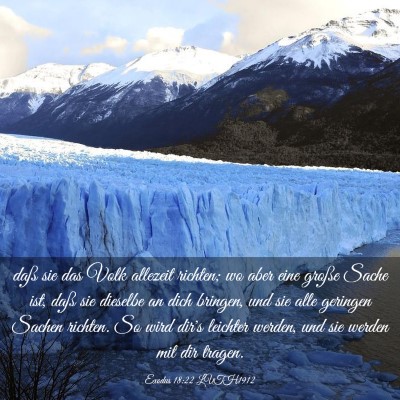 Picture 03 - Exodus 18:22 LUTH1912 - daß sie das Volk allezeit richten; wo aber eine - Bible Verse Picture