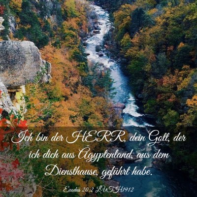 Picture 03 - Exodus 20:2 LUTH1912 - Ich bin der HERR, dein Gott, der ich dich aus - Bible Verse Picture
