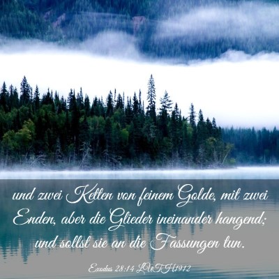 Picture 03 - Exodus 28:14 LUTH1912 - und zwei Ketten von feinem Golde, mit zwei Enden, - Bible Verse Picture