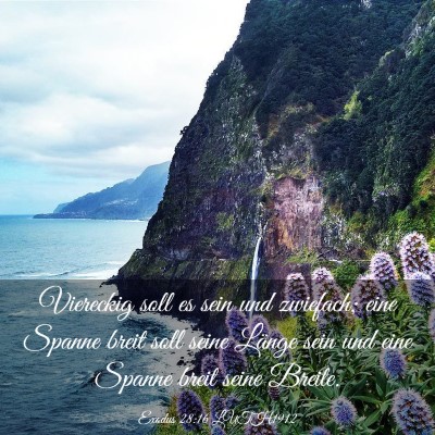 Picture 03 - Exodus 28:16 LUTH1912 - Viereckig soll es sein und zwiefach; eine Spanne - Bible Verse Picture