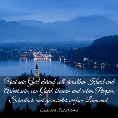 Picture 03 - Exodus 28:8 LUTH1912 - Und sein Gurt darauf soll derselben Kunst und - Bible Verse Picture