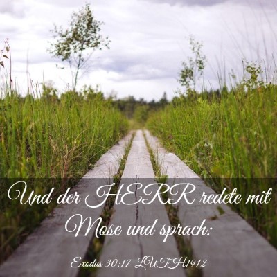Picture 03 - Exodus 30:17 LUTH1912 - Und der HERR redete mit Mose und - Bible Verse Picture