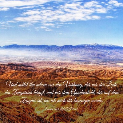 Picture 03 - Exodus 30:6 LUTH1912 - Und sollst ihn setzen vor den Vorhang, der vor - Bible Verse Picture
