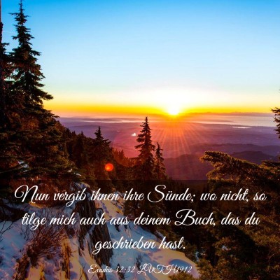 Picture 03 - Exodus 32:32 LUTH1912 - Nun vergib ihnen ihre Sünde; wo nicht, so tilge - Bible Verse Picture