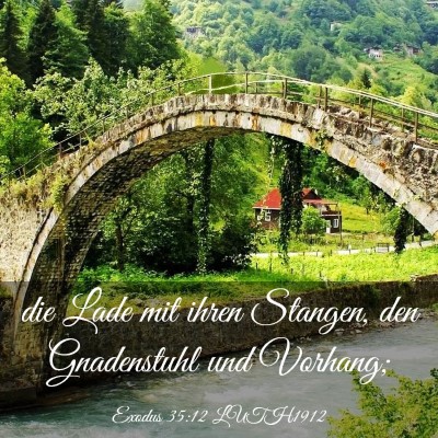 Picture 03 - Exodus 35:12 LUTH1912 - die Lade mit ihren Stangen, den Gnadenstuhl und - Bible Verse Picture