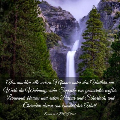 Picture 03 - Exodus 36:8 LUTH1912 - Also machten alle weisen Männer unter den - Bible Verse Picture